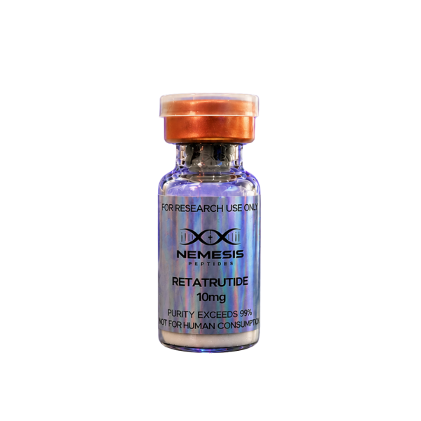 Retatrutide lyophilized powder research peptide — Nemesis Peptides